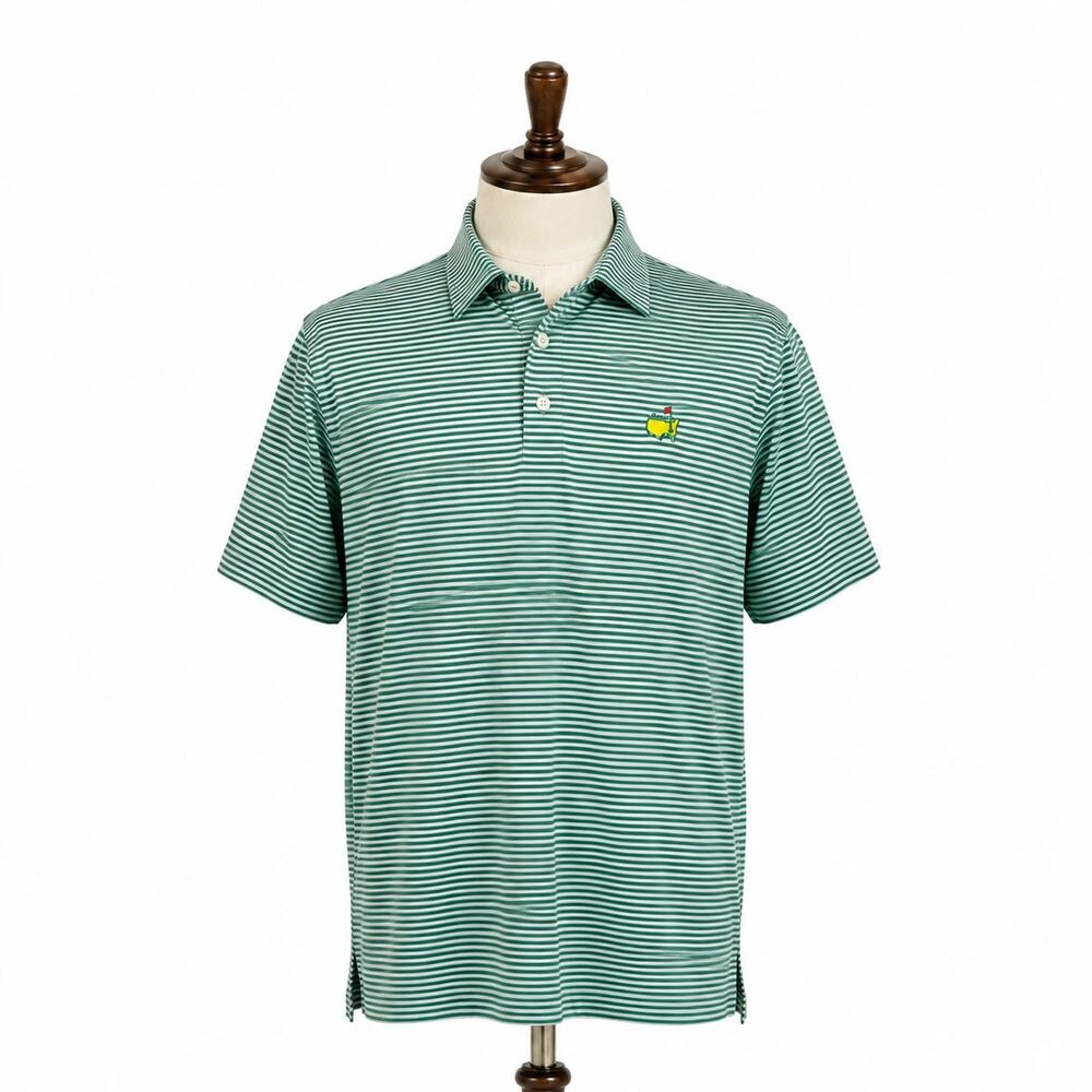 Masters Golf Augusta National Green Stripe Polo Men's XL